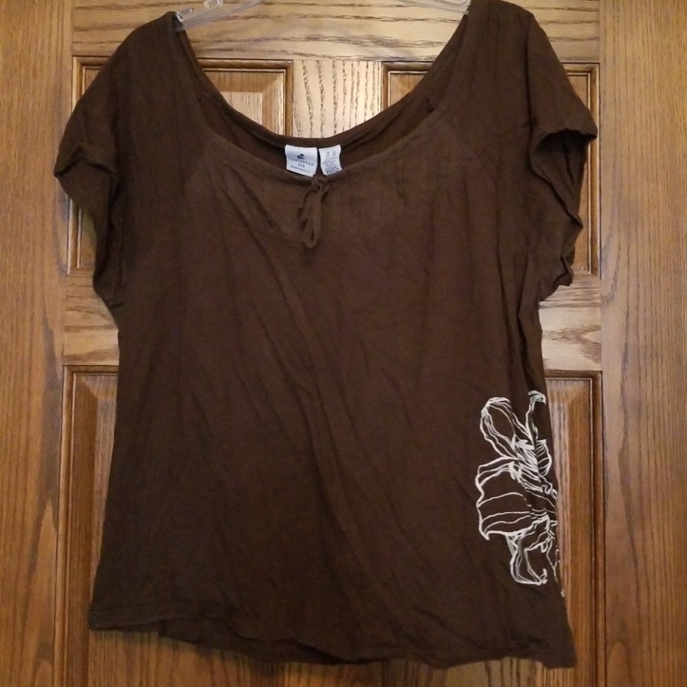 Brown summer tank shirt